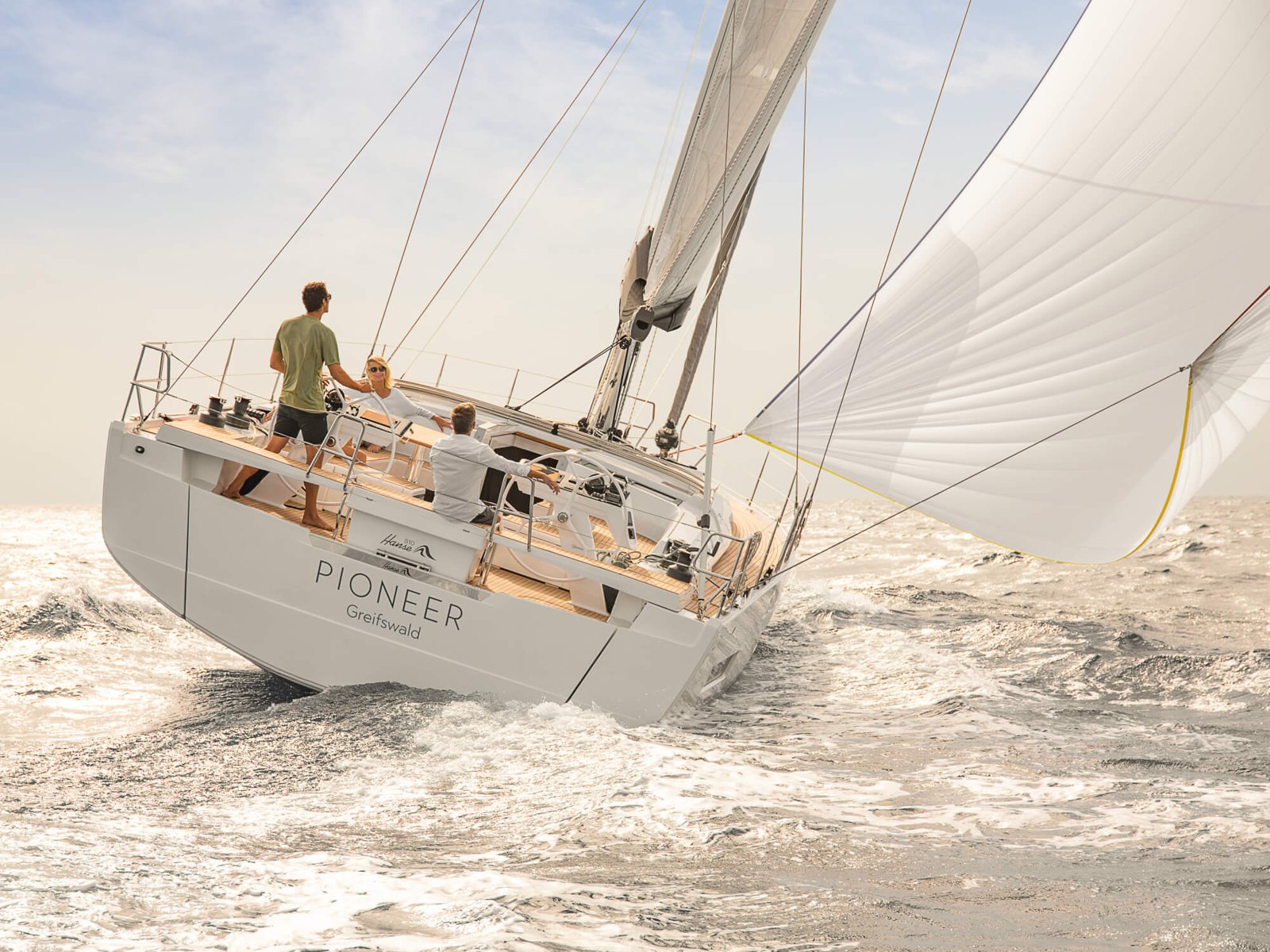Hanse 510: большая парусная яхта для небольшой команды Hanse 510
