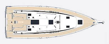 Bavaria C-LINE: Bavaria C42: схема палубы