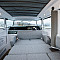 Axopar 38 XC Cross Cabin - разложенная кровать в рубке катера