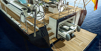 Bavaria C-LINE: Bavaria C57: кормовая платформа с тендером