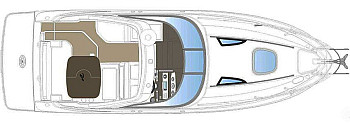 Sea Ray: Sundancer 265: схема палубы