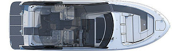 Sea Ray: Sundancer 370: схема палубы