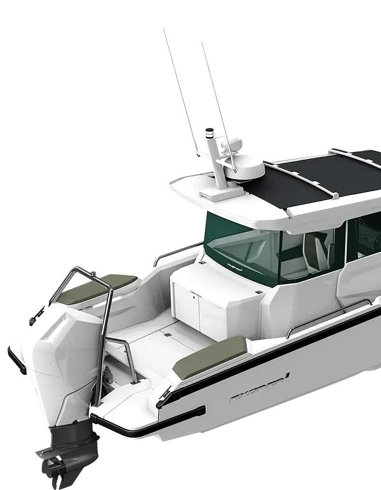 axopar-29-xc-cross-cabin-c03-deck-layout-or-configuration-render-src007