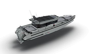 BS850 XC Cross Cabin Shoreline Grey aft cabin