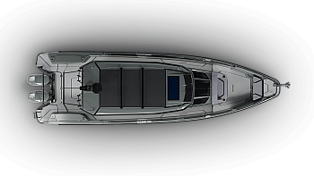 BRABUS Shadow: BRABUS Shadow 850 XC Cross Cabin, вид сверху, вариант палубы